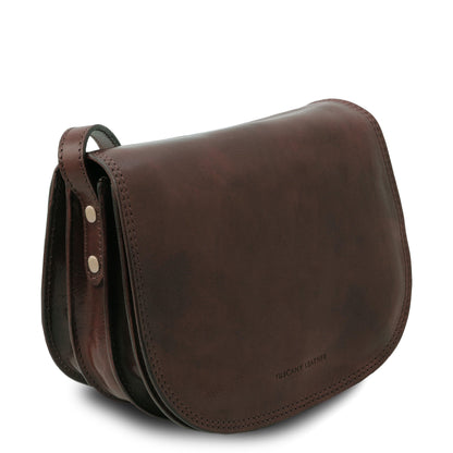 Leather shoulder bags Isabella - Lady leather saddle bag | TL9031 San Rocco Italia