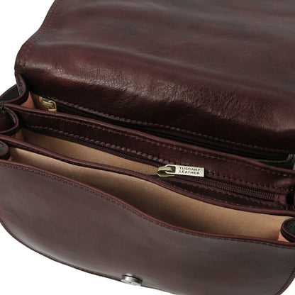 Leather shoulder bags Isabella - Lady leather saddle bag | TL9031 San Rocco Italia