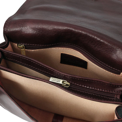 Leather shoulder bags Isabella - Lady leather saddle bag | TL9031 San Rocco Italia