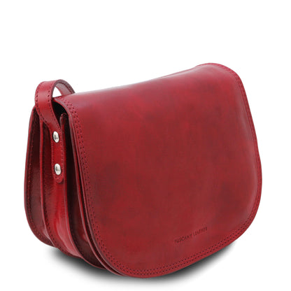 Leather shoulder bags Isabella - Lady leather saddle bag | TL9031 San Rocco Italia