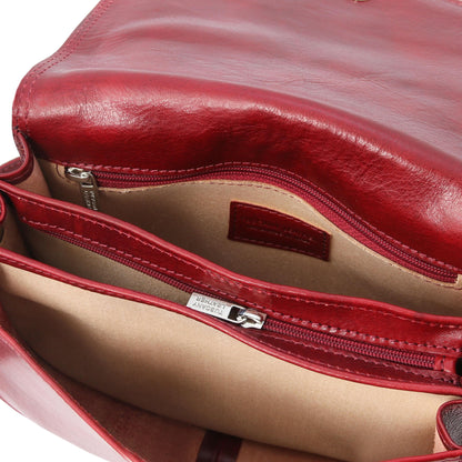 Leather shoulder bags Isabella - Lady leather saddle bag | TL9031 San Rocco Italia