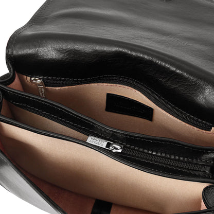 Leather shoulder bags Isabella - Lady leather saddle bag | TL9031 San Rocco Italia