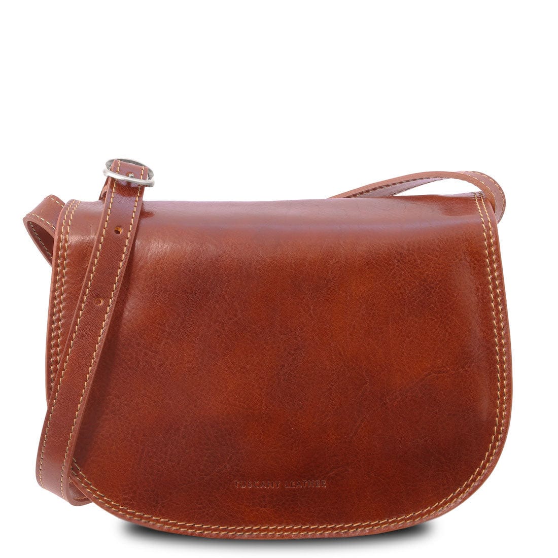 Leather shoulder bags Honey Isabella - Lady leather saddle bag | TL9031 San Rocco Italia