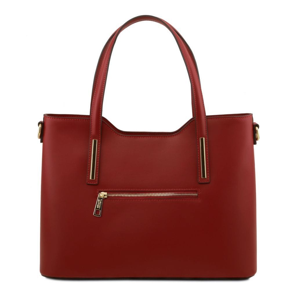 Leather shoulder bags Olimpia - Italian leather tote | TL141412 San Rocco Italia