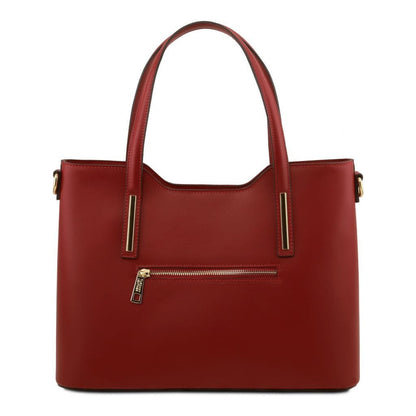 Leather shoulder bags Olimpia - Italian leather tote | TL141412 San Rocco Italia