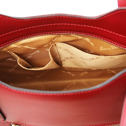 Leather shoulder bags Olimpia - Italian leather tote | TL141412 San Rocco Italia