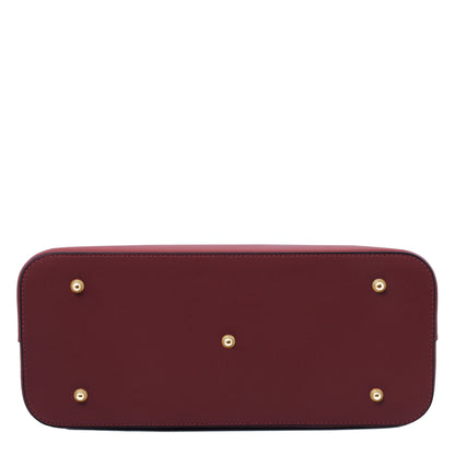Leather shoulder bags Olimpia - Italian leather tote | TL141412 San Rocco Italia