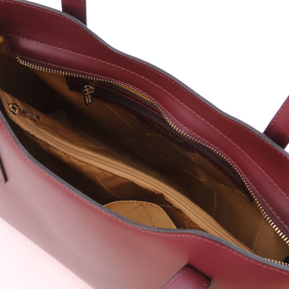 Leather shoulder bags Olimpia - Italian leather tote | TL141412 San Rocco Italia