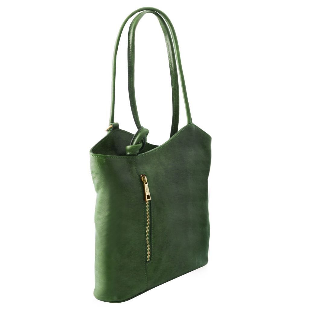 Leather shoulder bags Patty - Italian leather convertible 2-in-1 backpack shoulder bag | TL141497 San Rocco Italia