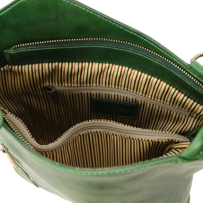 Leather shoulder bags Patty - Italian leather convertible 2-in-1 backpack shoulder bag | TL141497 San Rocco Italia