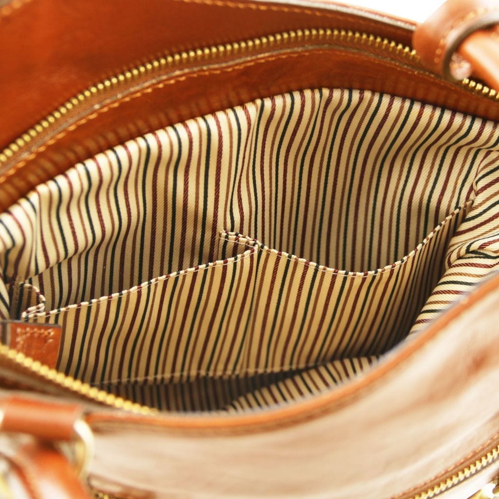 Leather shoulder bags Patty - Italian leather convertible 2-in-1 backpack shoulder bag | TL141497 San Rocco Italia