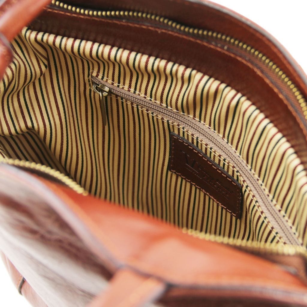 Leather shoulder bags Patty - Italian leather convertible 2-in-1 backpack shoulder bag | TL141497 San Rocco Italia
