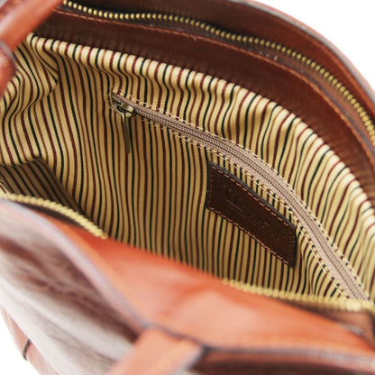 Leather shoulder bags Patty - Italian leather convertible 2-in-1 backpack shoulder bag | TL141497 San Rocco Italia