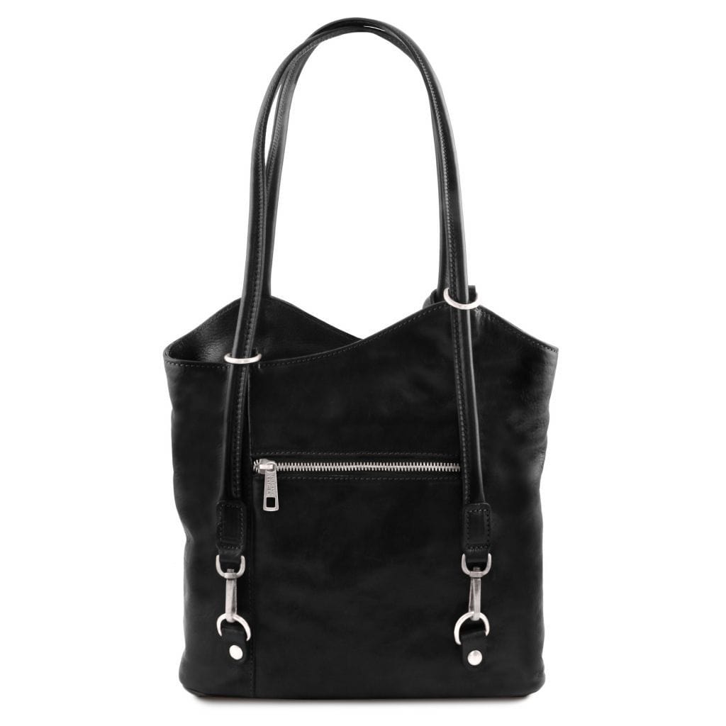 Leather shoulder bags Patty - Italian leather convertible 2-in-1 backpack shoulder bag | TL141497 San Rocco Italia