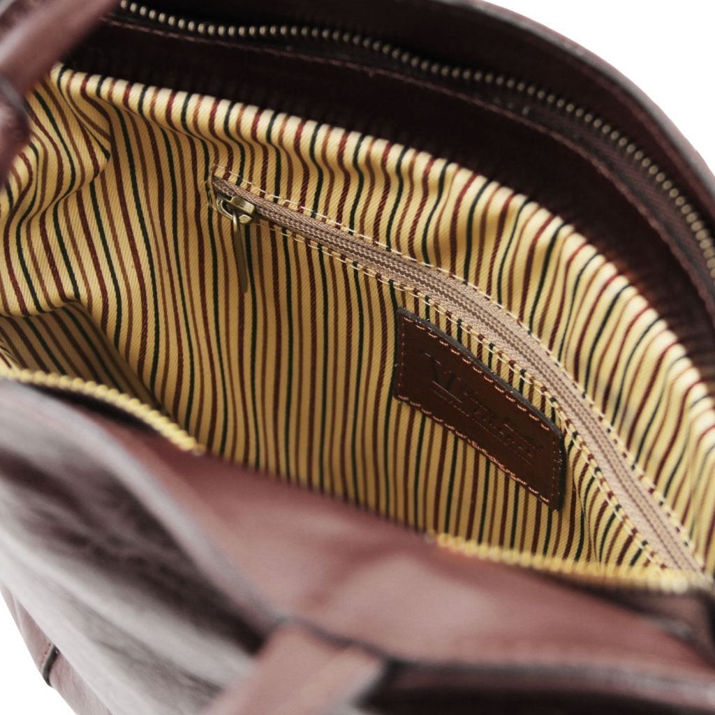 Leather shoulder bags Patty - Italian leather convertible 2-in-1 backpack shoulder bag | TL141497 San Rocco Italia