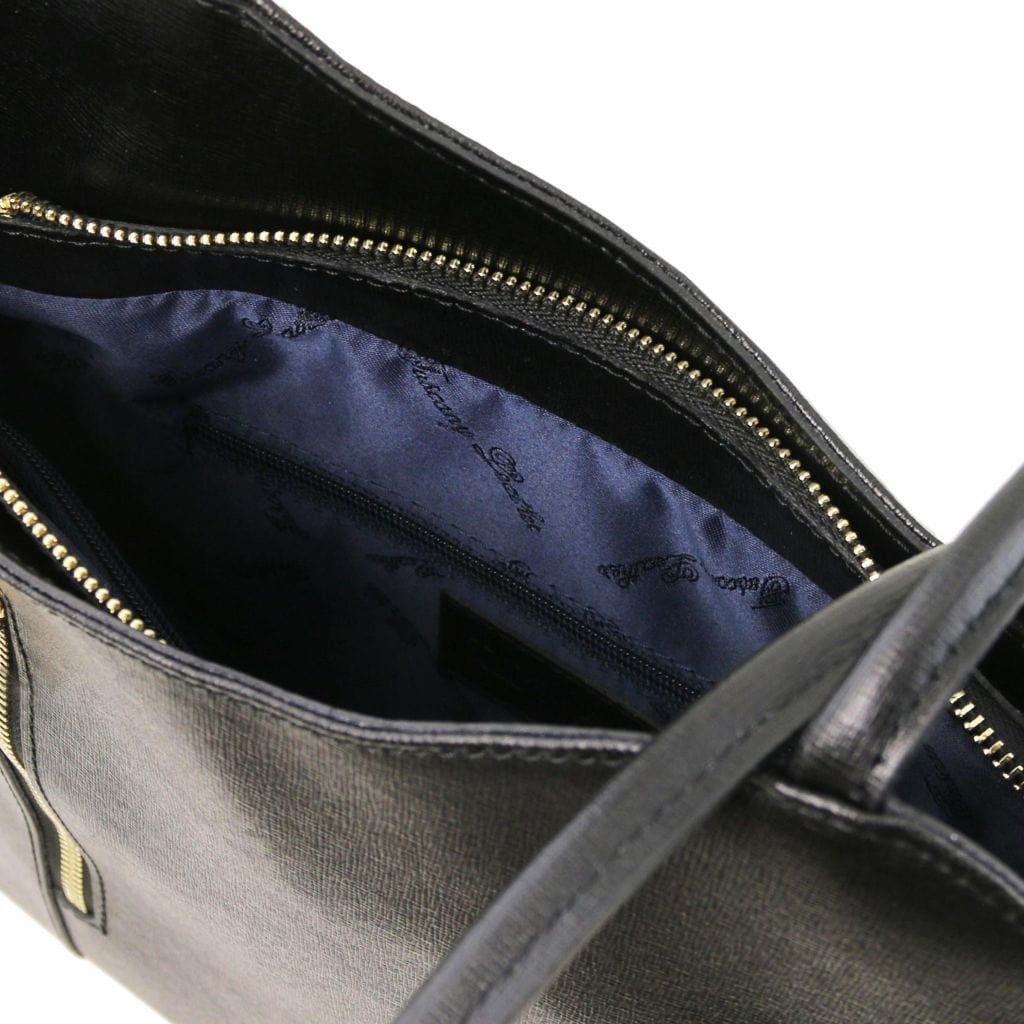 Leather shoulder bags Patty - Saffiano leather convertible 2-in-1 backpack shoulder bag | TL141455 San Rocco Italia