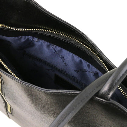 Leather shoulder bags Patty - Saffiano leather convertible 2-in-1 backpack shoulder bag | TL141455 San Rocco Italia