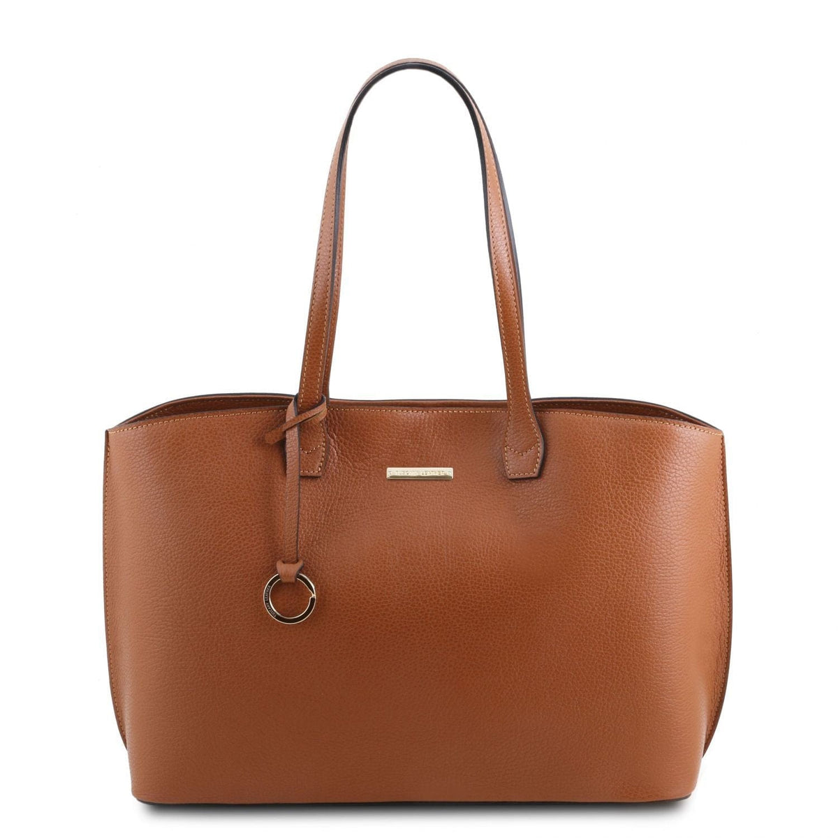 Sacs à l’épaule en cuir Camel TL Bag - Cabas shopping en cuir | TL141828 San Rocco Italia