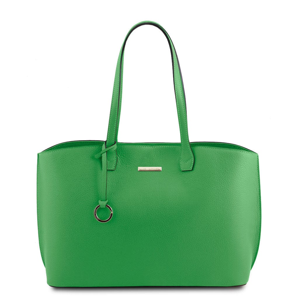 Sacs à l’épaule en cuir Vert TL Bag - Cabas en cuir | TL141828 San Rocco Italia