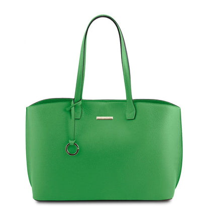 Sacs à l’épaule en cuir Vert TL Bag - Cabas en cuir | TL141828 San Rocco Italia
