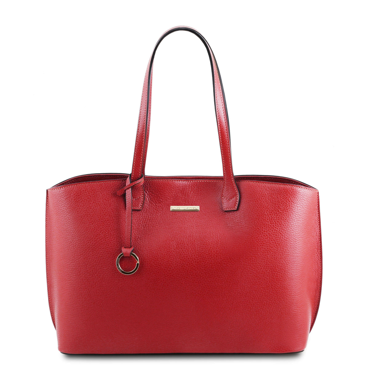 Sacs à l’épaule en cuir Rouge à lèvres TL Bag - Cabas shopping en cuir | TL141828 San Rocco Italia