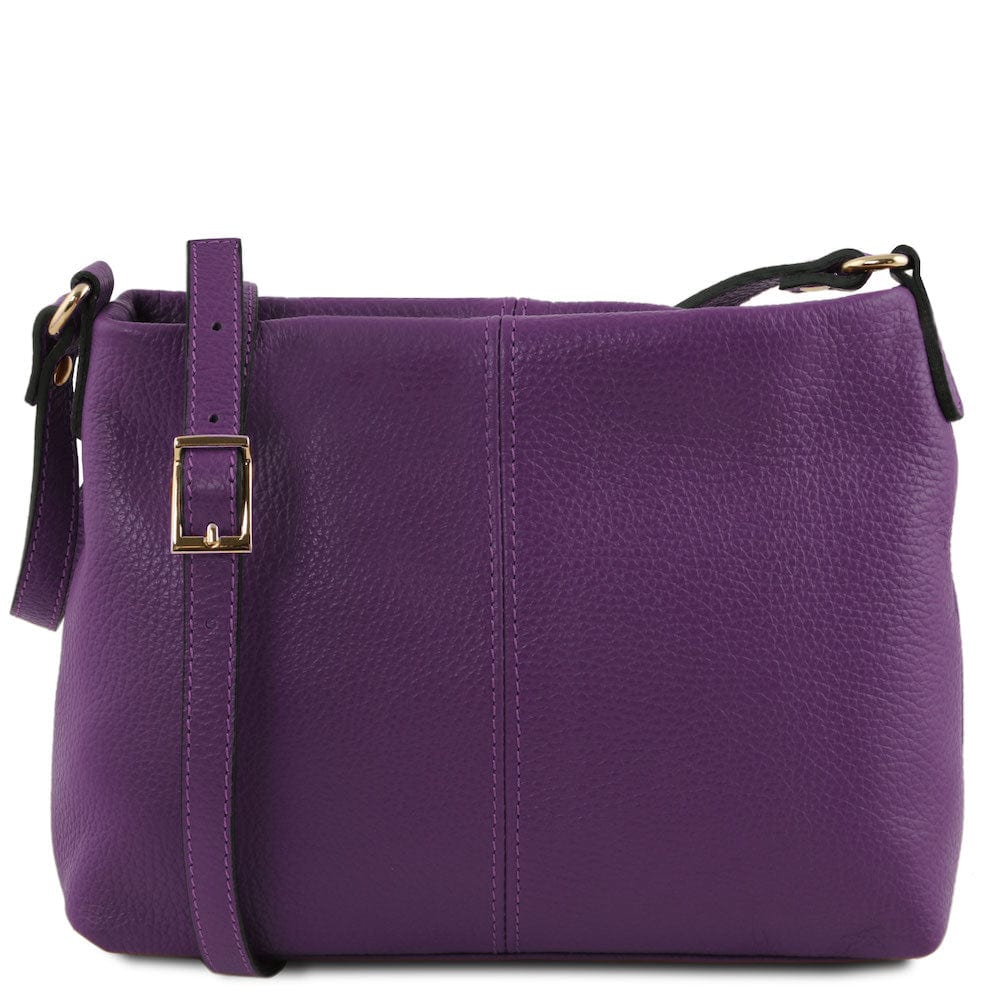 Leder-Schultertaschen Lila TL Bag - Schultertasche aus weichem Leder | TL141720 San Rocco Italia