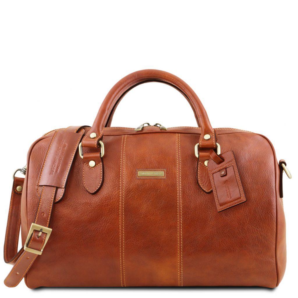 Sacs de voyage en cuir Miel Lisbona - Sac de voyage en cuir - Petite taille | TL141658 San Rocco Italia