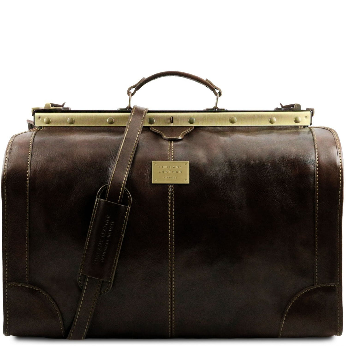 Leather Travel bags Dark Brown Madrid - Gladstone Leather Bag - Large size | TL1022 San Rocco Italia