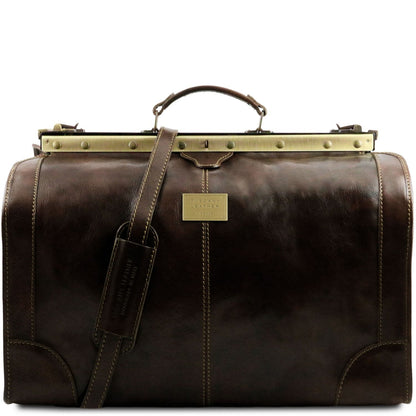 Leather Travel bags Dark Brown Madrid - Gladstone Leather Bag - Large size | TL1022 San Rocco Italia