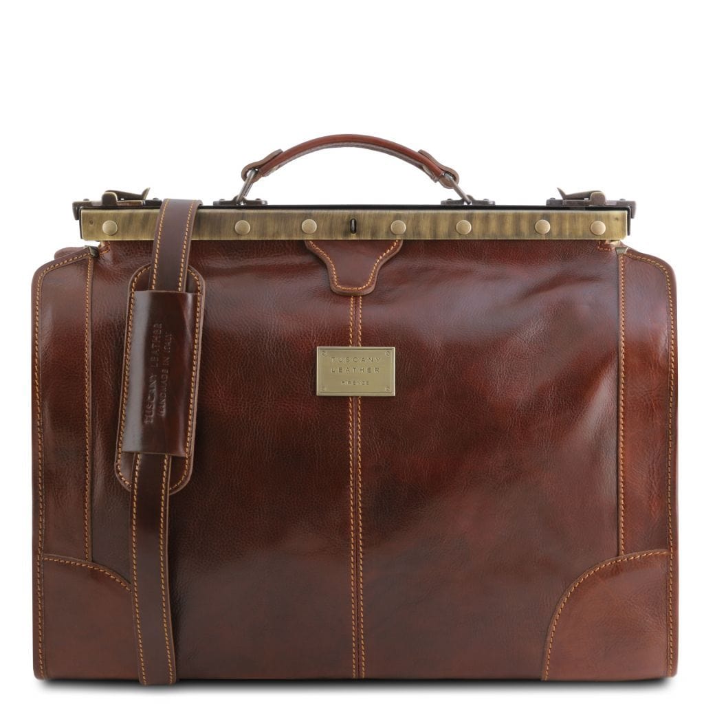 Lederreisetaschen Braun Madrid - Gladstone-Ledertasche - Kleine Grösse | TL1023 San Rocco Italia