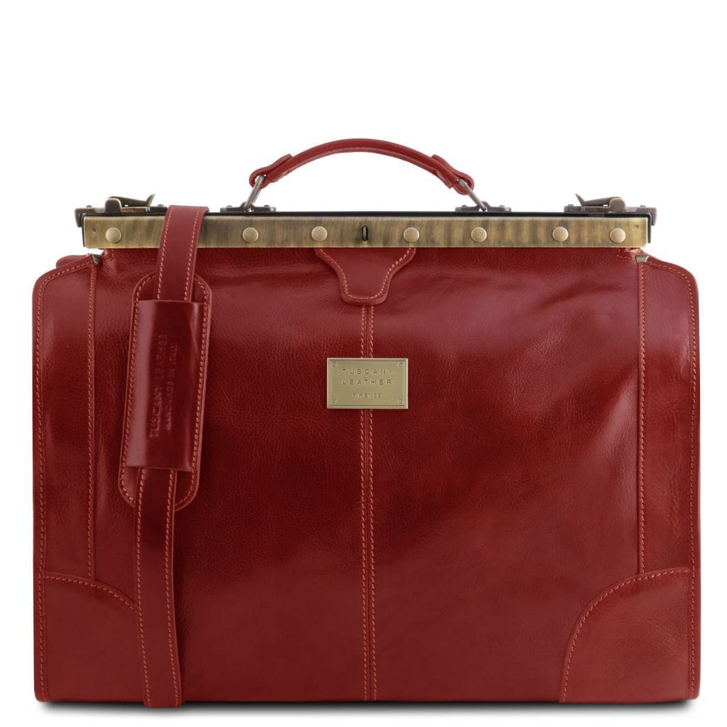 Lederreisetaschen Rot Madrid - Gladstone-Ledertasche - Kleine Grösse | TL1023 San Rocco Italia