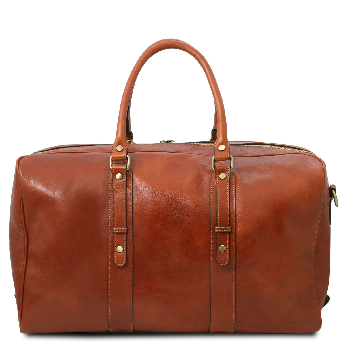 Leather Travel bags TL Voyager - Leather travel bag with front pocket | TL142140 San Rocco Italia