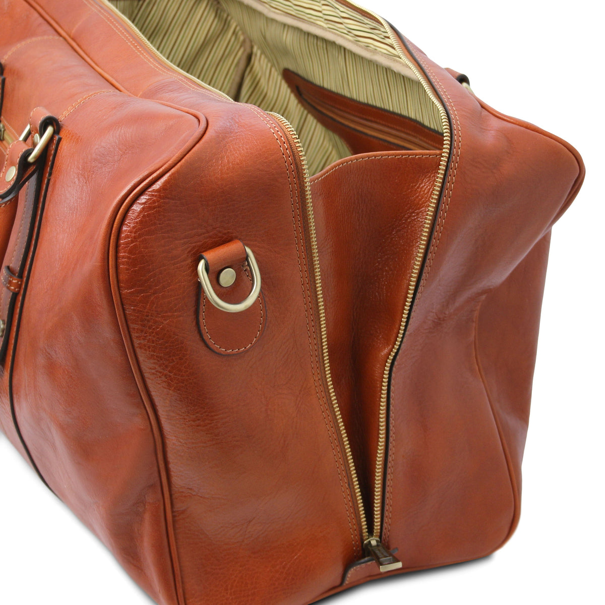 Leather Travel bags TL Voyager - Leather travel bag with front pocket | TL142140 San Rocco Italia