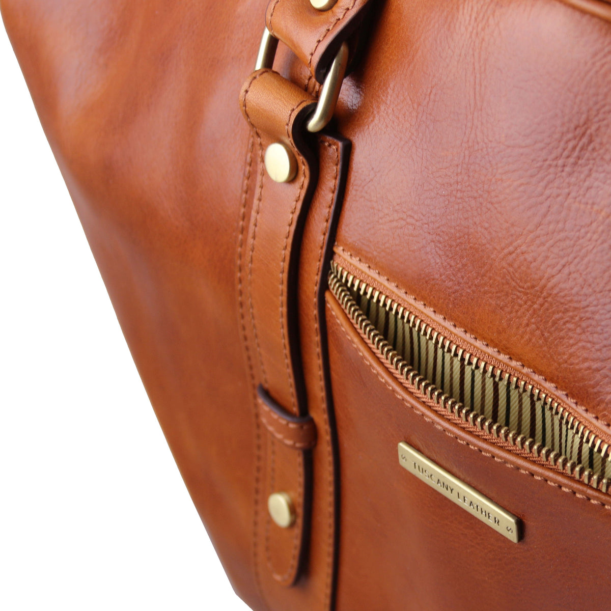 Leather Travel bags TL Voyager - Leather travel bag with front pocket | TL142140 San Rocco Italia