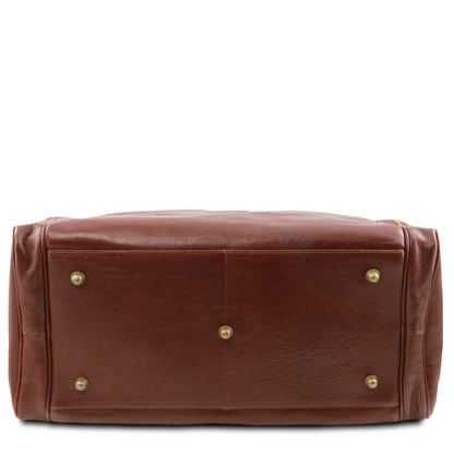 Sacs de voyage en cuir TL Voyager - Sac de voyage en cuir avec poches latérales | TL142141 San Rocco Italia