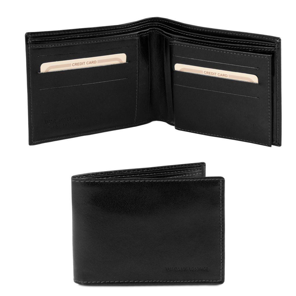 Portefeuilles homme en cuir Portefeuille homme exclusif en cuir à trois volets | TL141353 San Rocco Italia