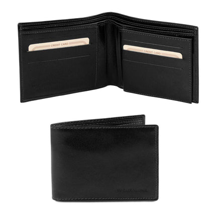 Portefeuilles homme en cuir Portefeuille homme exclusif en cuir à trois volets | TL141353 San Rocco Italia