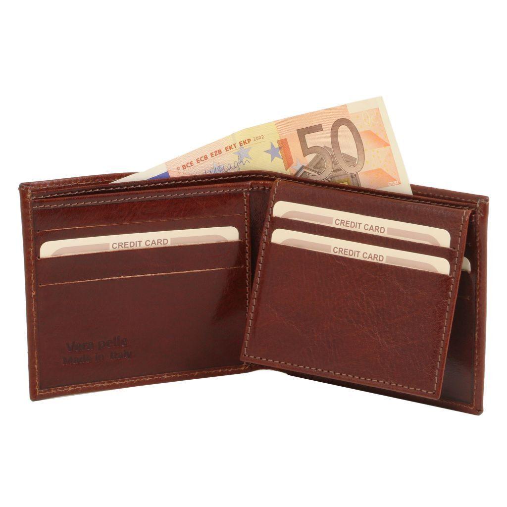 Portefeuilles homme en cuir Portefeuille homme exclusif en cuir à trois volets | TL141353 San Rocco Italia