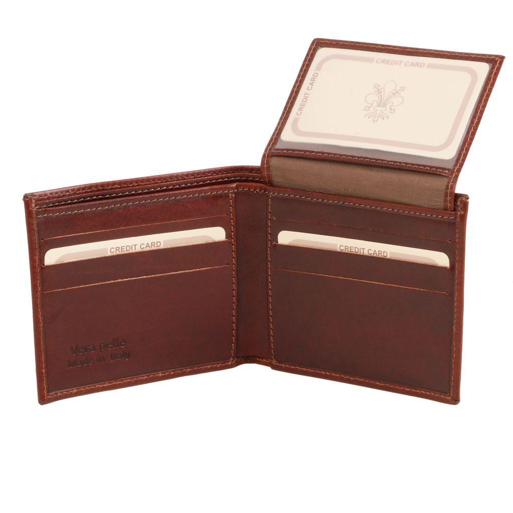 Portefeuilles homme en cuir Portefeuille homme exclusif en cuir à trois volets | TL141353 San Rocco Italia