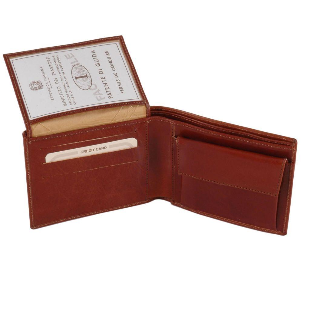 Carteras de piel para hombre Cartera exclusiva de piel para hombre, tríptica y con monedero | TL140763 San Rocco Italia