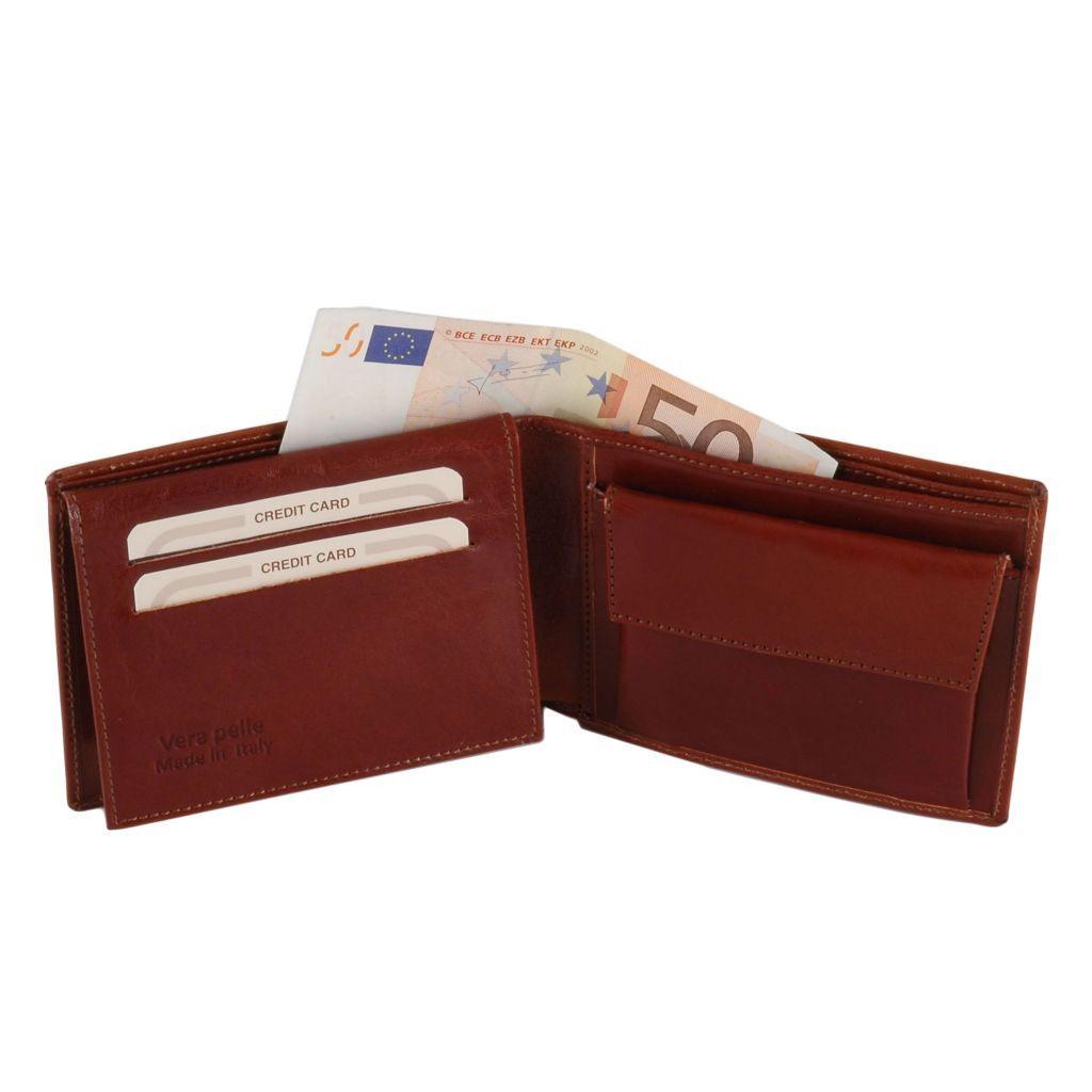 Carteras de piel para hombre Cartera exclusiva de piel para hombre, tríptica y con monedero | TL140763 San Rocco Italia