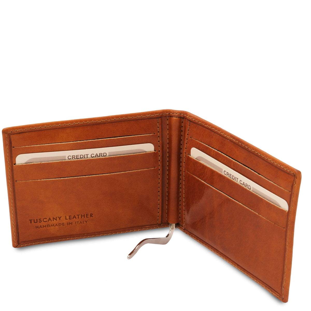 Leather wallets for men Exclusive leather card holder with money clip | TL142055 San Rocco Italia