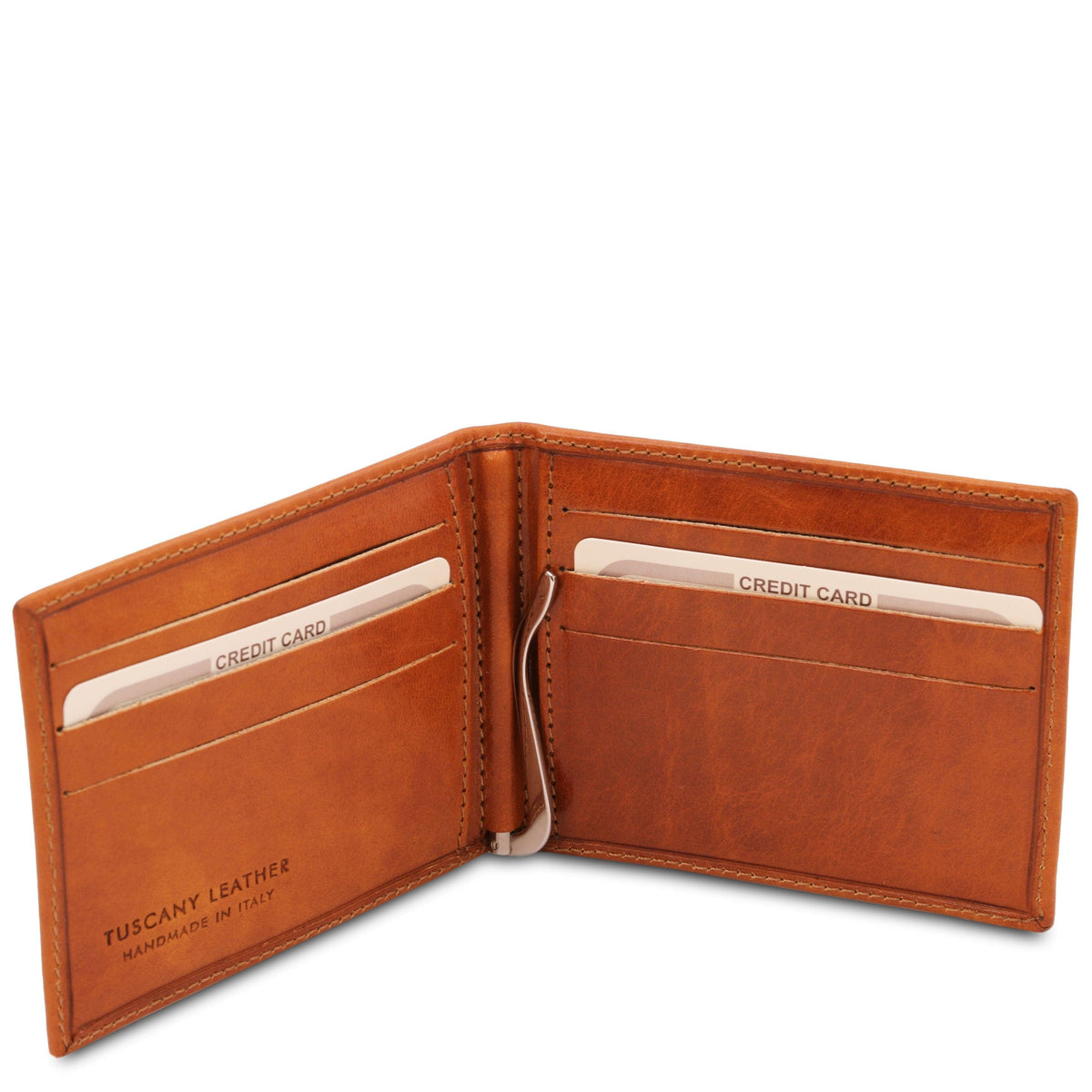 Leather wallets for men Exclusive leather card holder with money clip | TL142055 San Rocco Italia