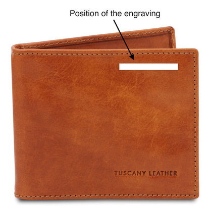 Leather wallets for men Exclusive leather card holder with money clip | TL142055 San Rocco Italia