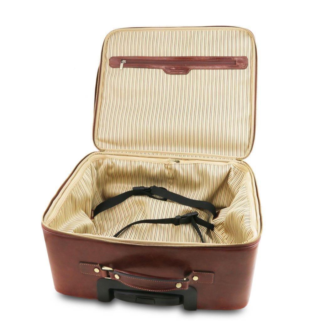 Ledergepäck mit Rollen Varsavia - Leder-Pilotenkoffer mit zwei Rollen | TL141888 San Rocco Italia