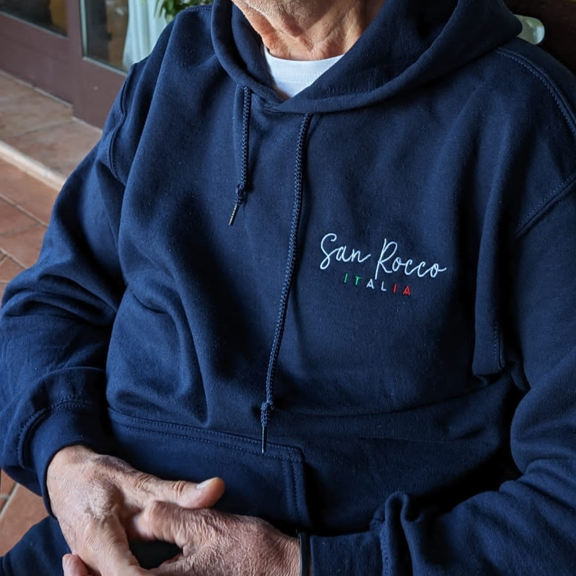 Shirts en tops Unisex hoodie met geborduurd San Rocco Italia-logo San Rocco Italia