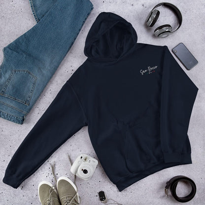 Shirts en tops Marineblauw / S San Rocco Italia unisex hoodie met geborduurd logo San Rocco Italia