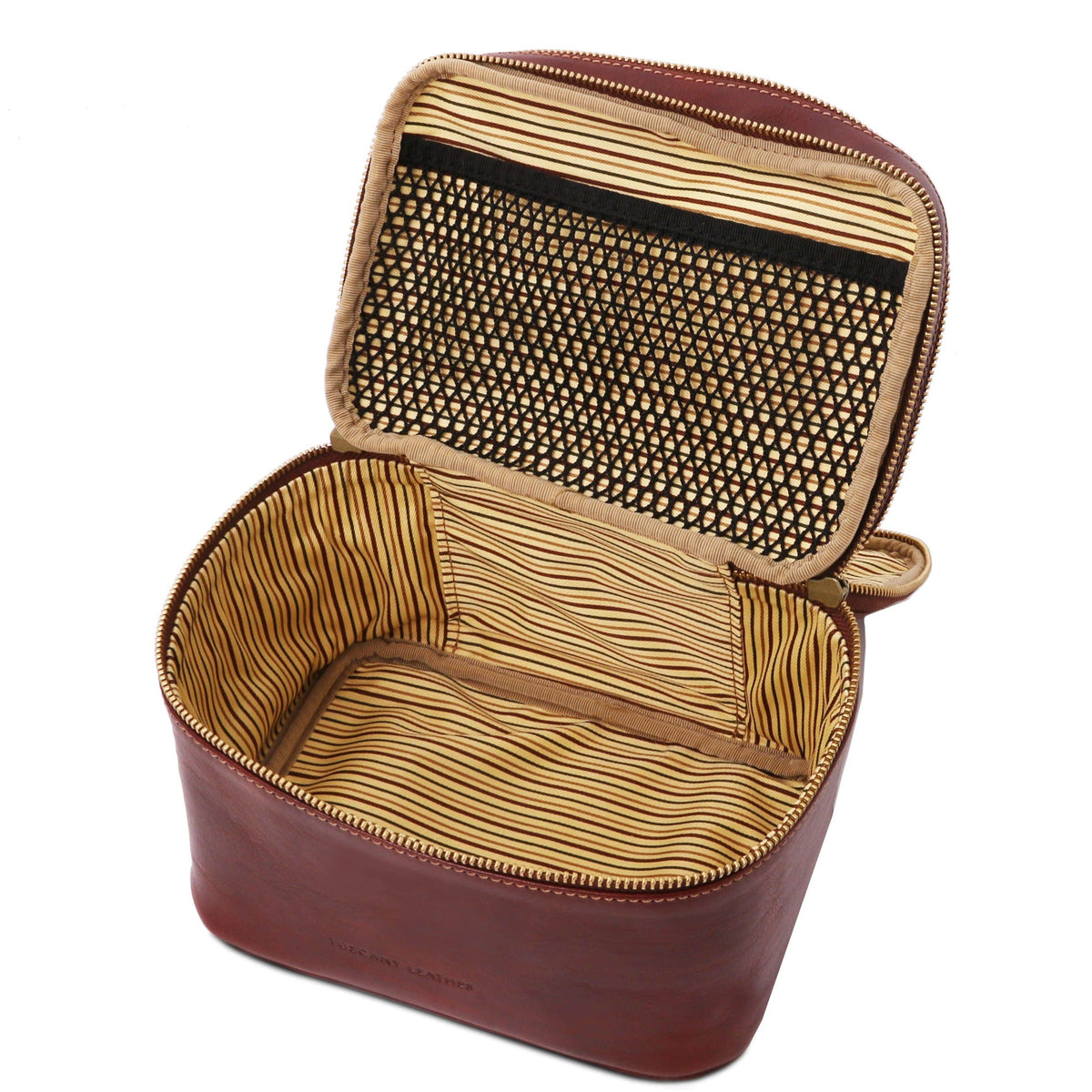 Accessoires de voyage en cuir Eliot - Trousse de toilette train case en cuir | TL142045 San Rocco Italia