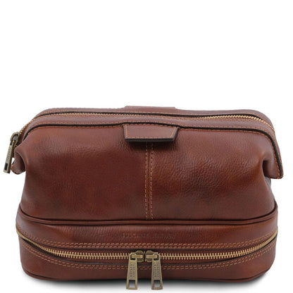 Accesorios de viaje de piel Marrón Jacob - Neceser de piel | TL142204 San Rocco Italia