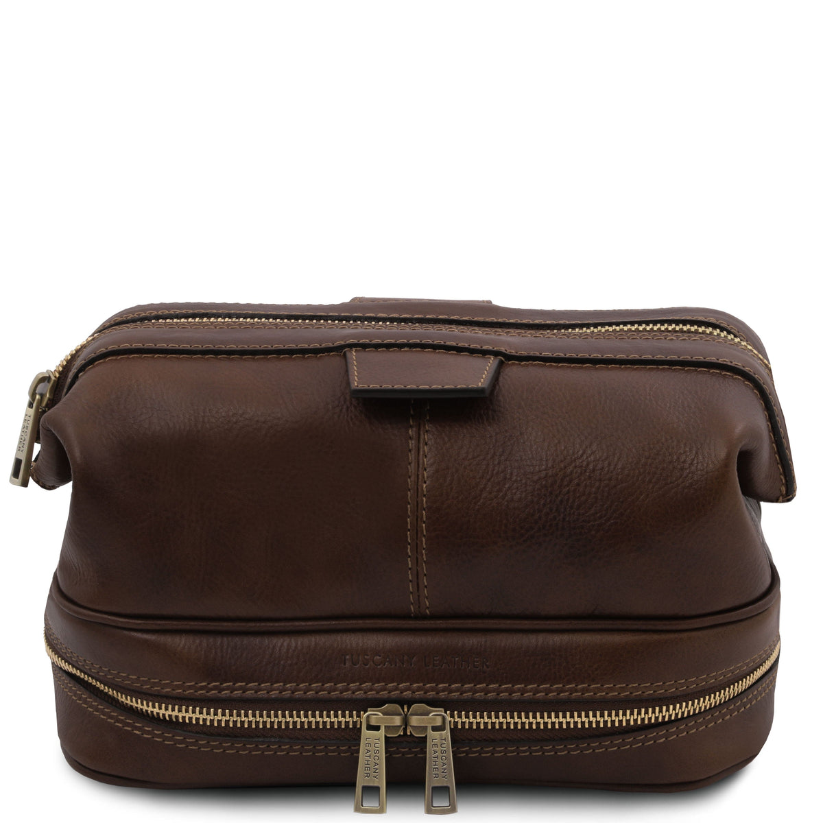 Accesorios de viaje de piel Marrón oscuro Jacob - Neceser de piel | TL142204 San Rocco Italia